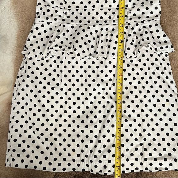 Grass Collection Polka Dot Halter Peplum - Picture 7 of 9